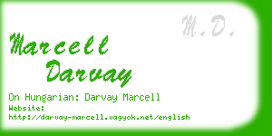 marcell darvay business card